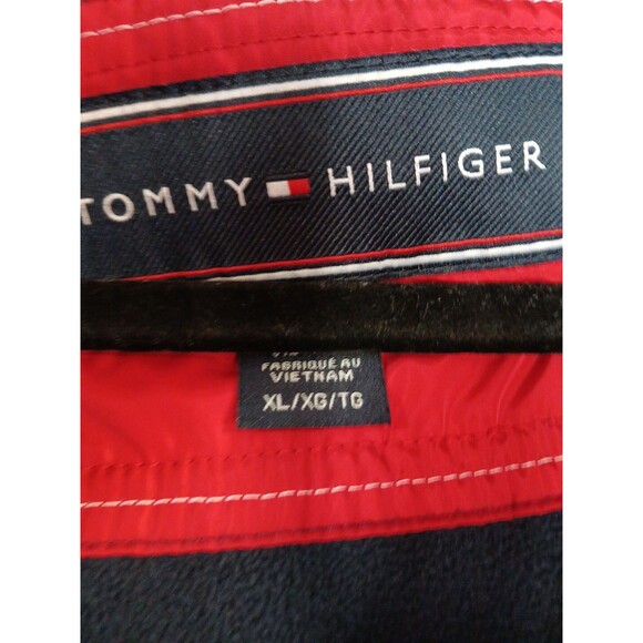 Tommy Hifiger Womens Zip Up With Hood Red Puffer Jacket/Coat Womens XLG Nice - Picture 8 of 16